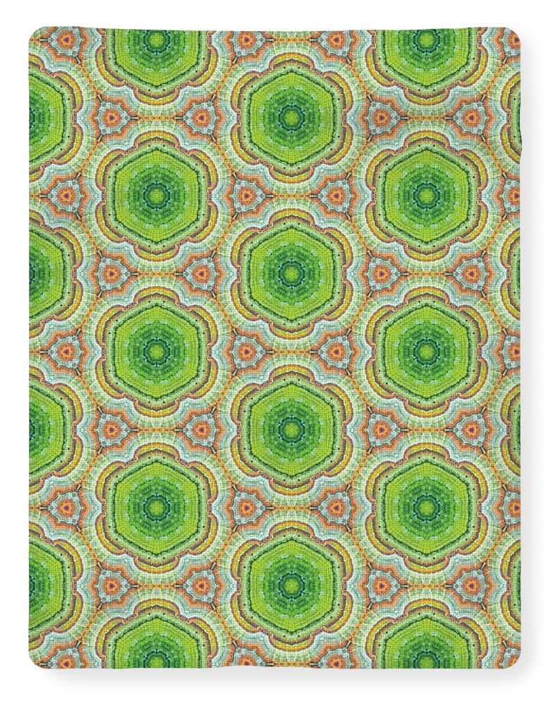Cyber Lime and Orange - Blanket