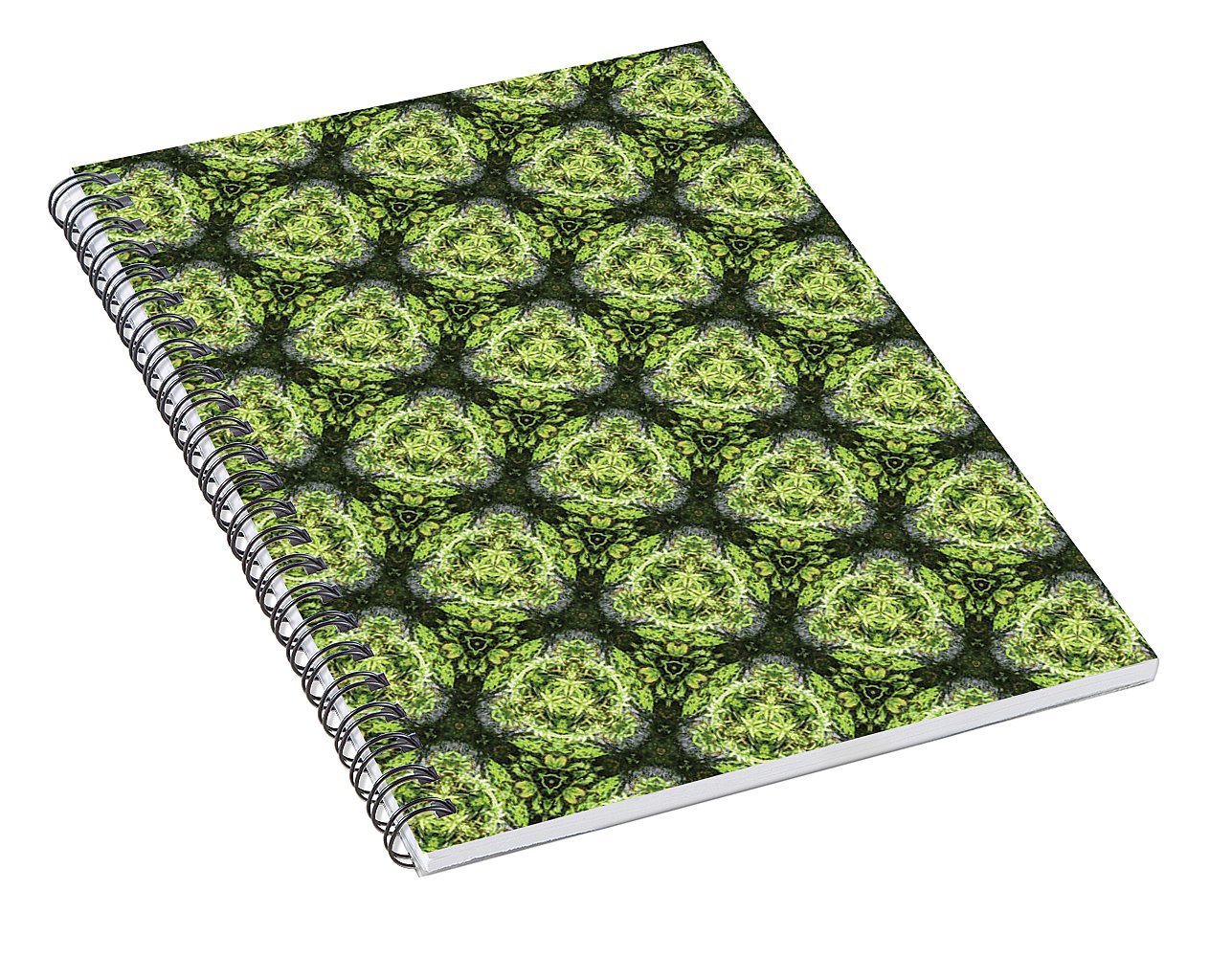 Green and Charcoal - Spiral Notebook