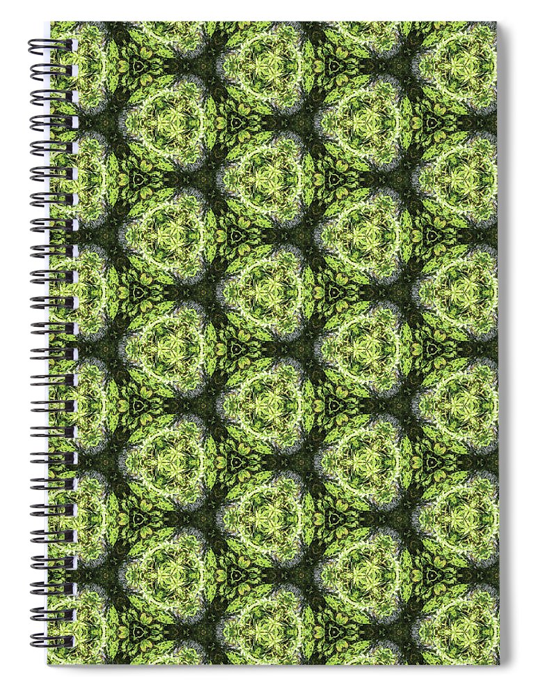 Green and Charcoal - Spiral Notebook
