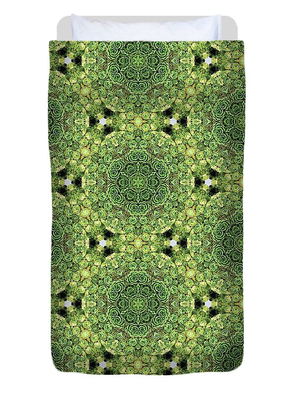 Green Mandala  - Duvet Cover