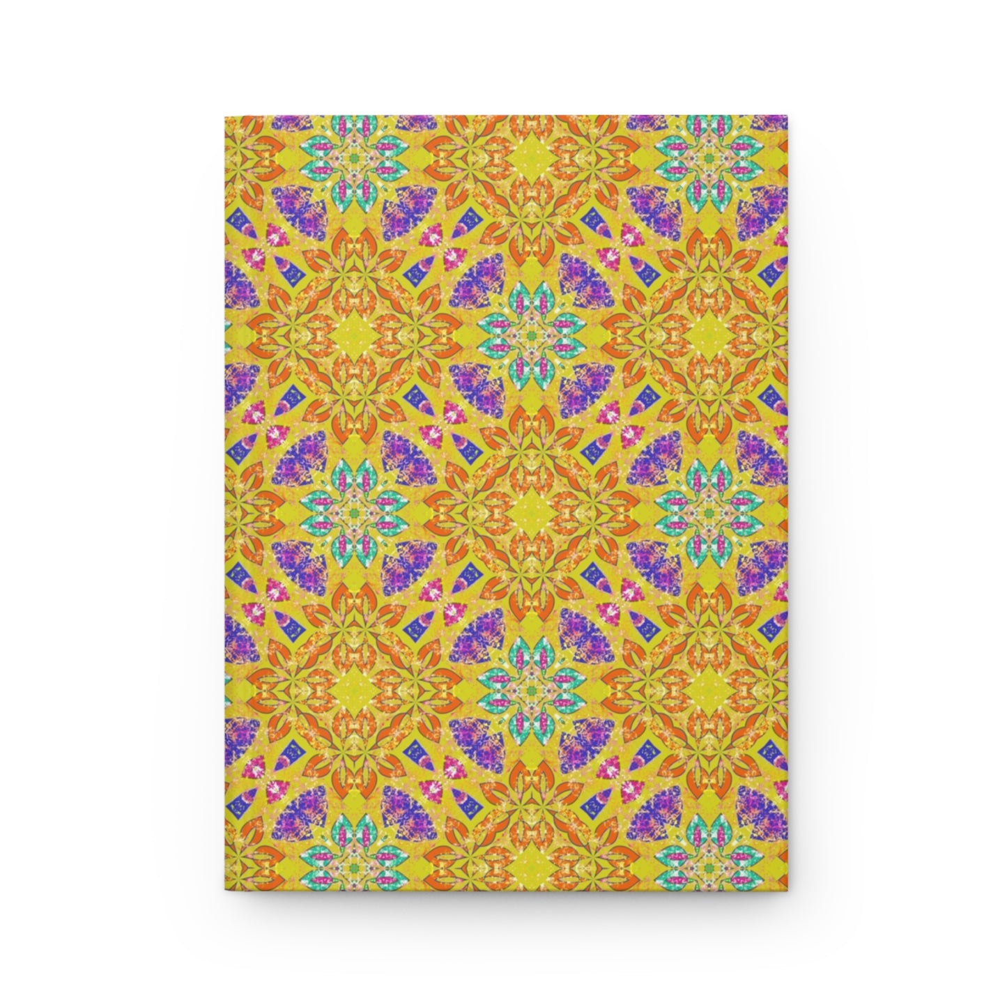 Orange Celebration Hardcover Journal - Colorful Mandala Design for Creative Minds