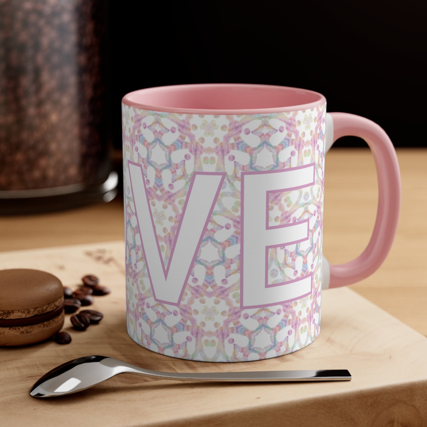 Love Mug Pink Coffee/Tea Mug, 11oz