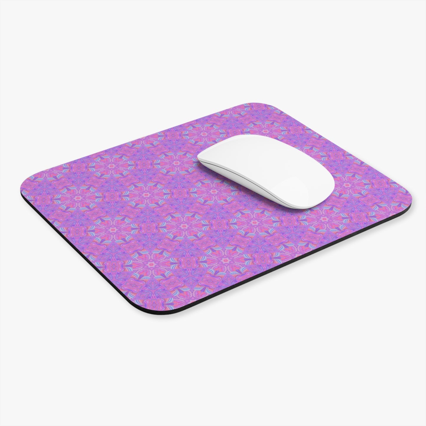 Prana's Pink & Lavender Kaleidoscope Mouse Pad
