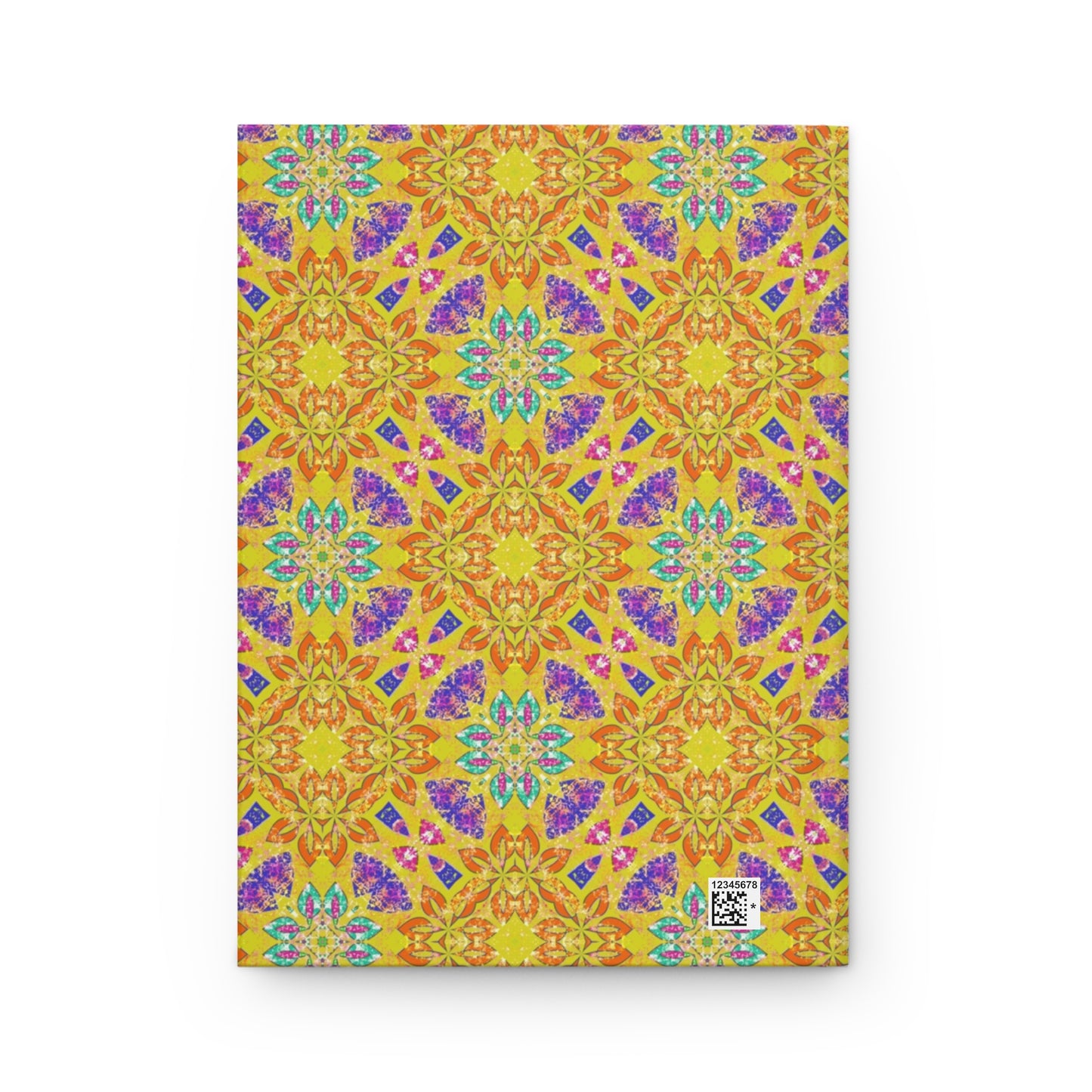 Orange Celebration Hardcover Journal - Colorful Mandala Design for Creative Minds