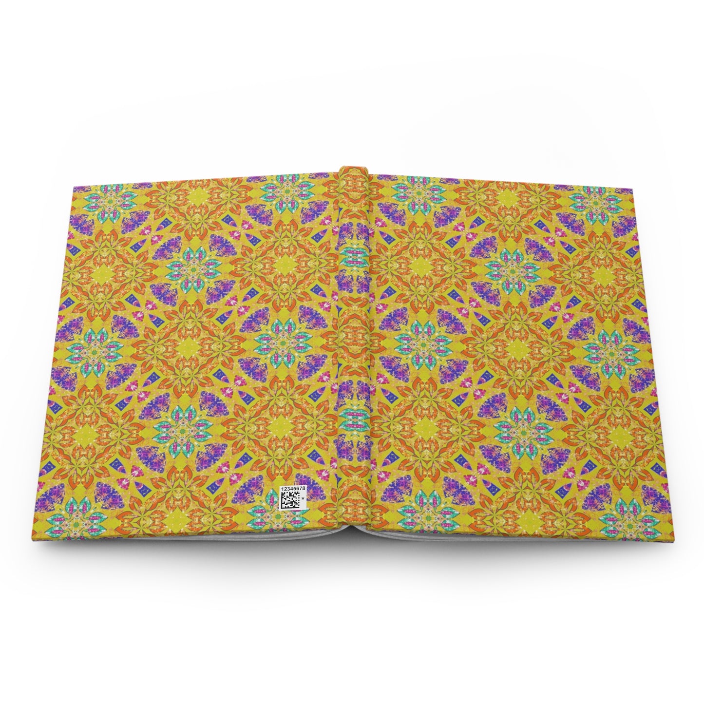 Orange Celebration Hardcover Journal - Colorful Mandala Design for Creative Minds