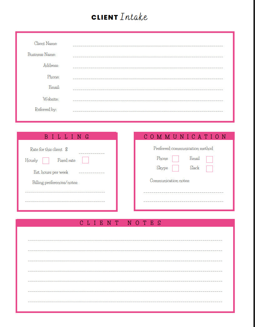 Business Planner - Part 2 - Working with Clients - Digital Guide