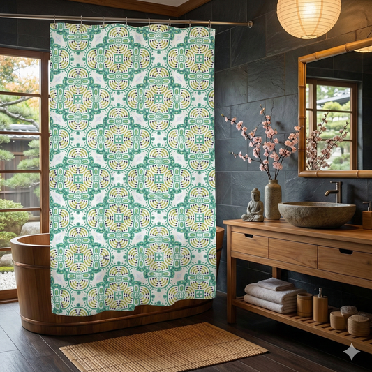 Eastern Green 1 - Shower Curtain