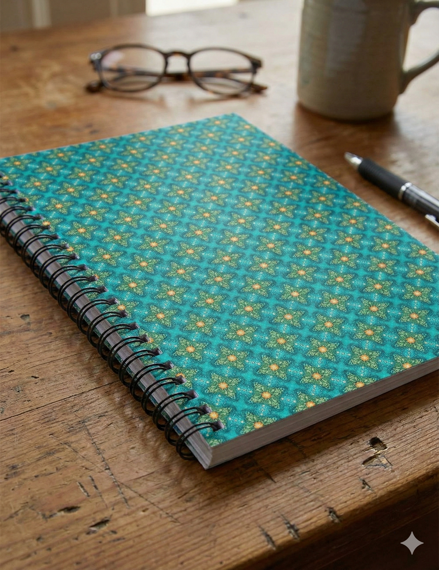 Aqua Sky - Spiral Notebook