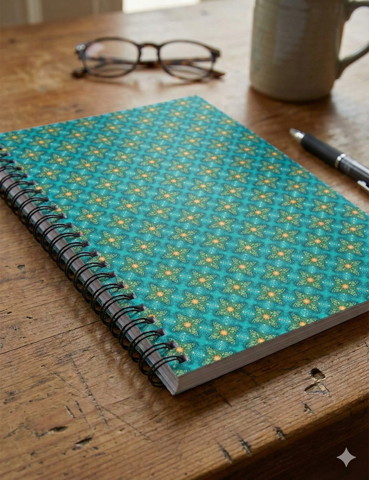 Aqua Sky - Spiral Notebook