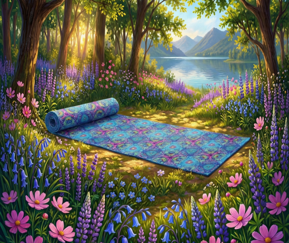 Mystery Aqua One Body - Yoga Mat