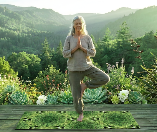 Green Mandala  - Yoga Mat