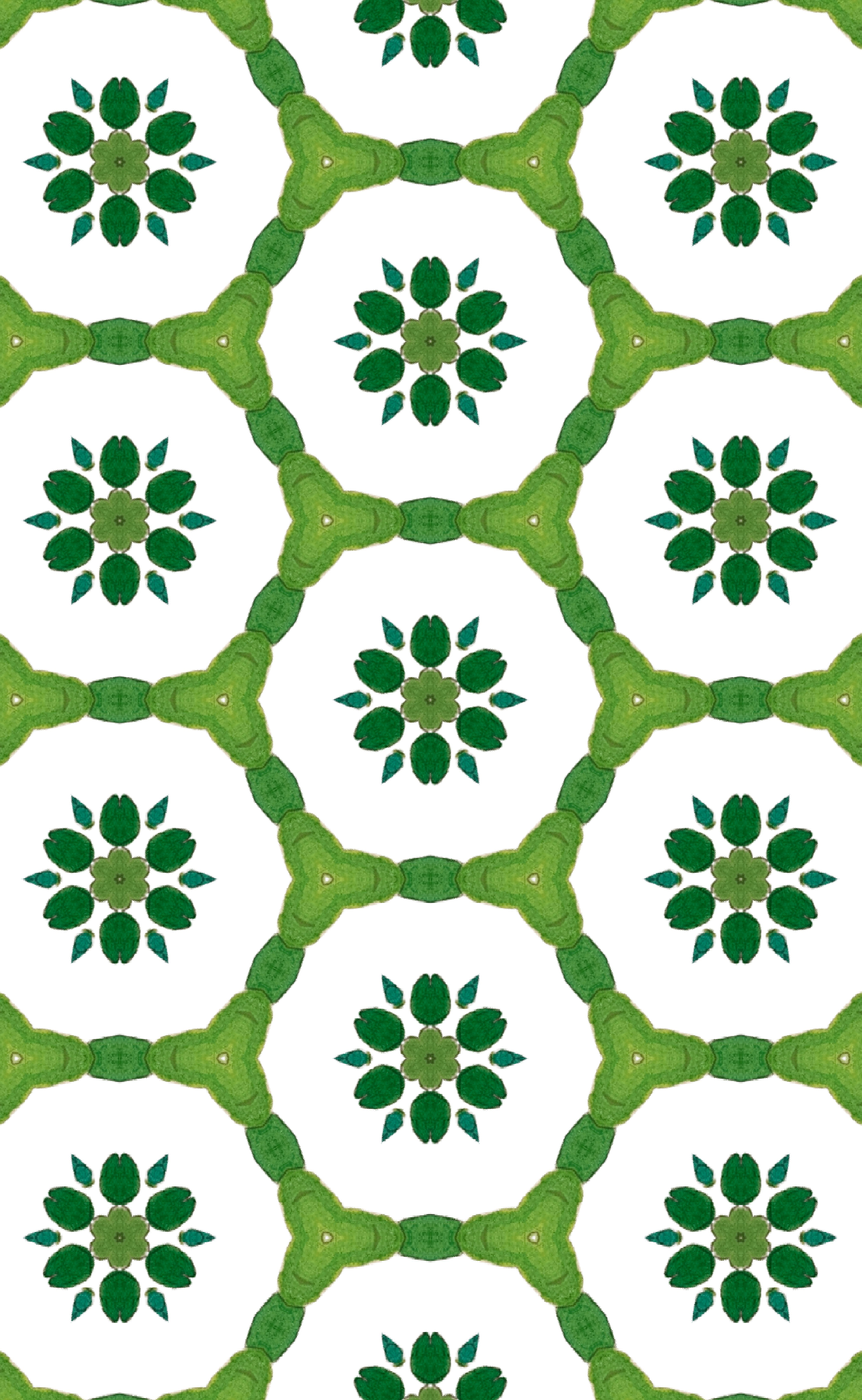 Wrapping Paper — Green Moroccan Tile Pattern Gift Wrap