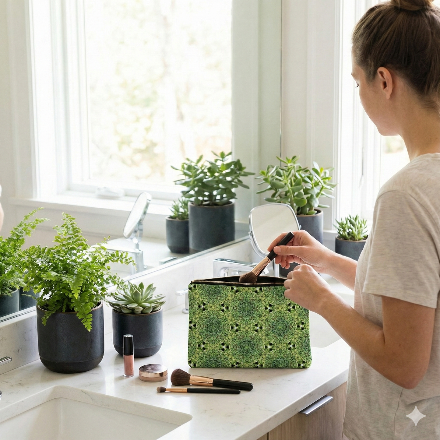 Green Mandala  - Carry-All Pouch