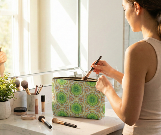 Cyber Lime and Orange - Carry-All Pouch