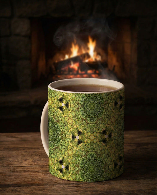 Green Mandala  - Mug