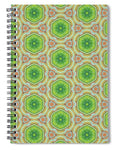 Cyber Lime and Orange - Spiral Notebook