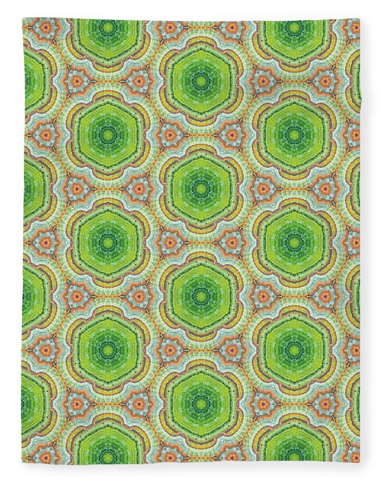 Cyber Lime and Orange - Blanket