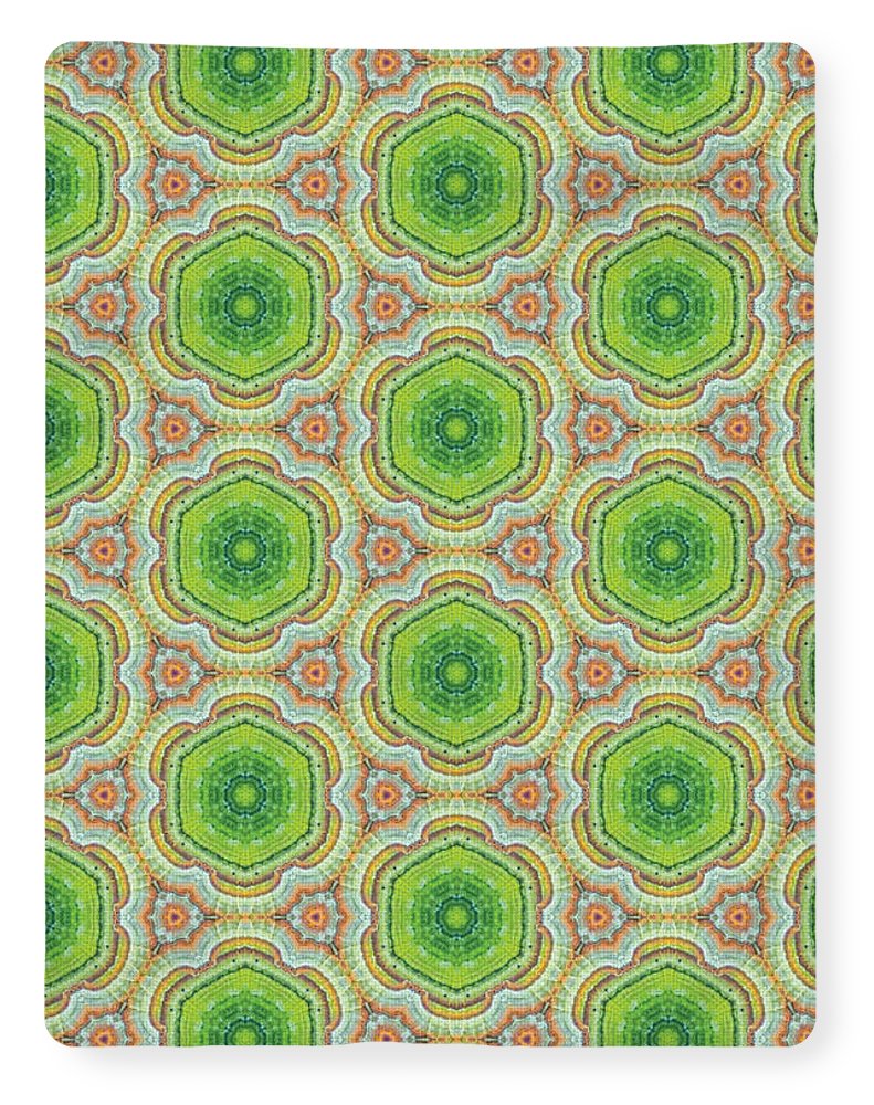 Cyber Lime and Orange - Blanket