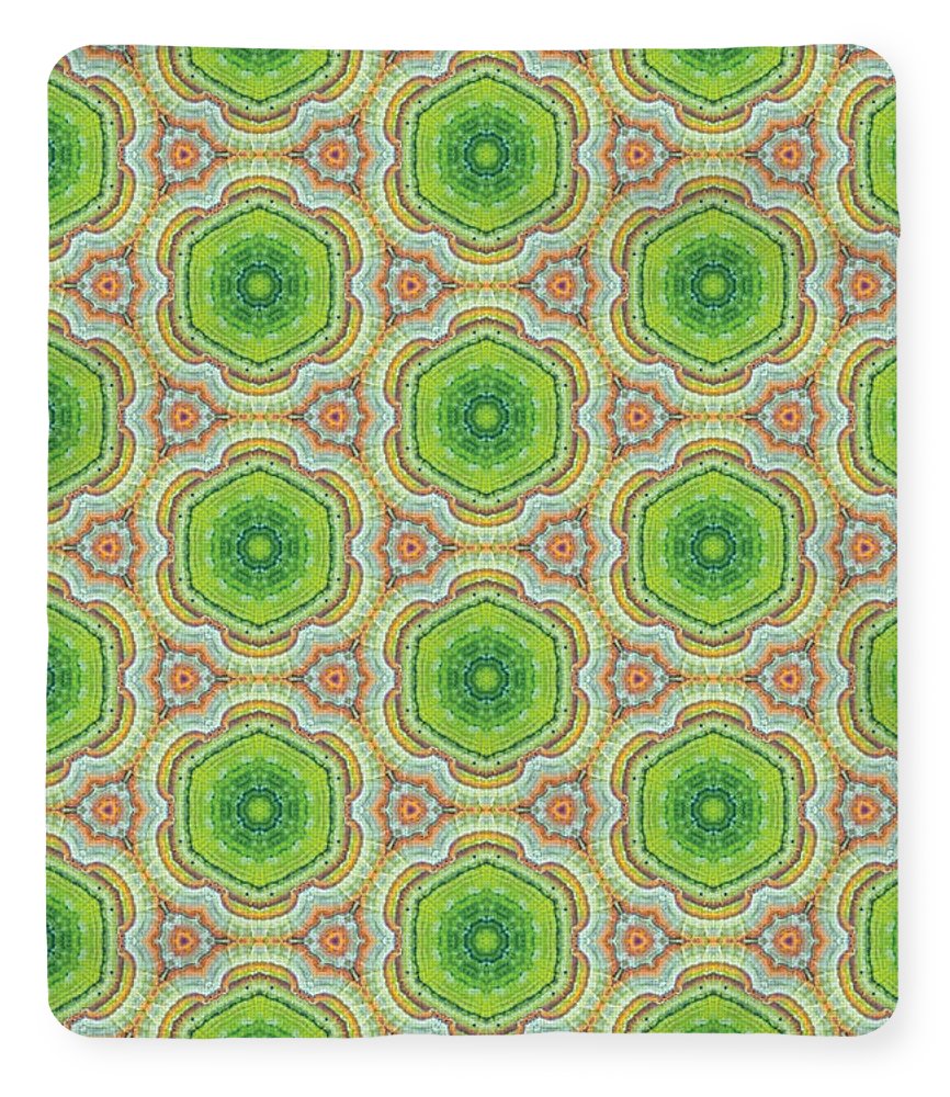 Cyber Lime and Orange - Blanket