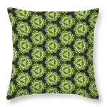 Green and Charcoal  - Throw Pillow