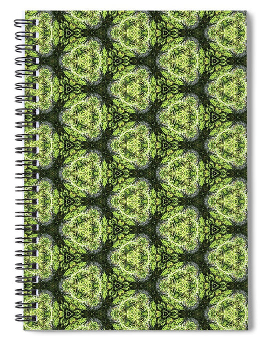 Green and Charcoal  - Spiral Notebook