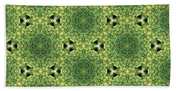 Green Mandala  - Bath Towel