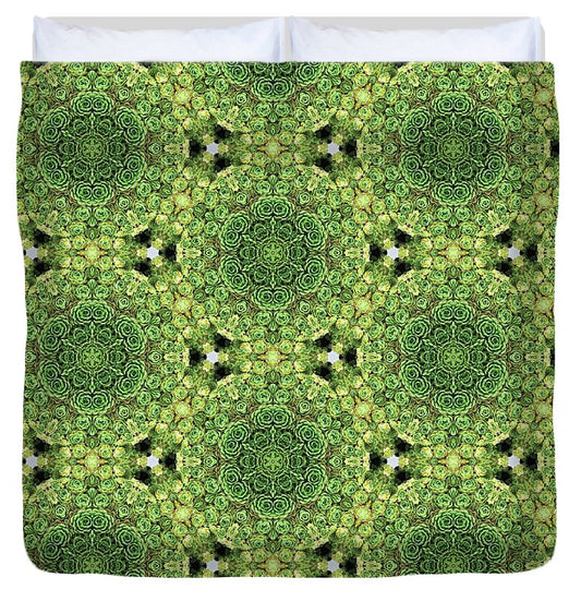 Green Mandala  - Duvet Cover