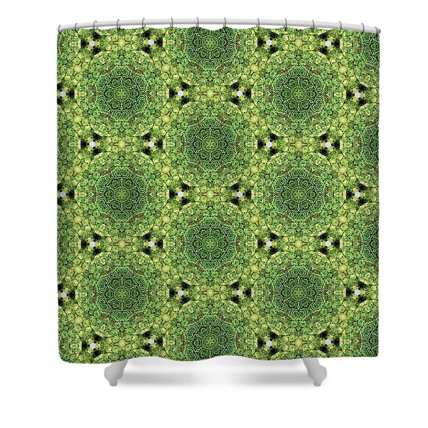 Green Mandala  - Shower Curtain