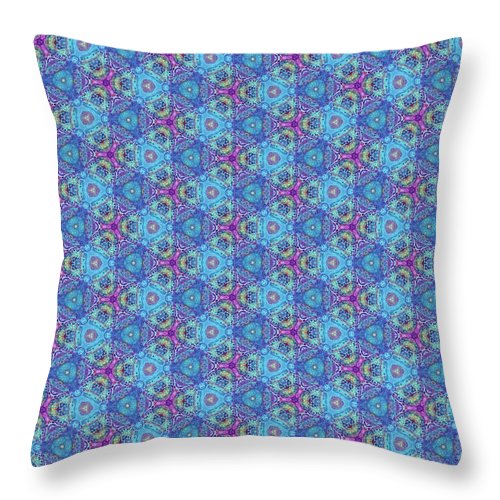 Mystery Aqua One Home - Throw Pillow