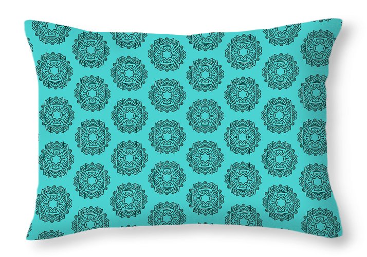 Ocean Geometry 2 - Throw Pillow