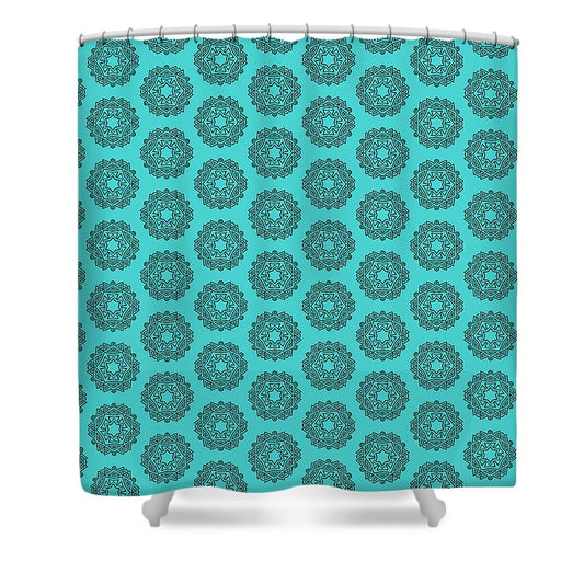 Ocean Geometry 2 - Shower Curtain