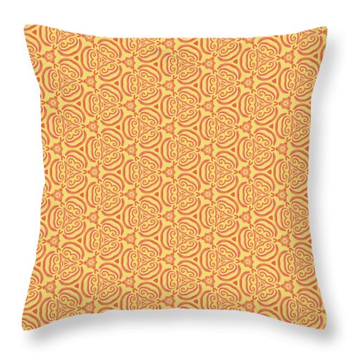 Orange World 1 - Throw Pillow