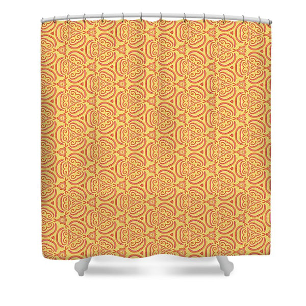 Orange World 1 - Shower Curtain
