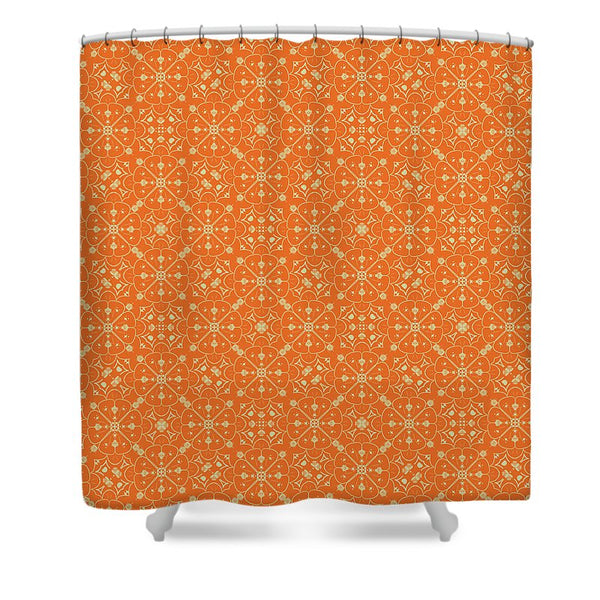 Orange World 2 - Shower Curtain